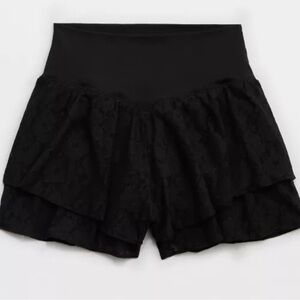 Aerie Real Me lace flowy shorts
